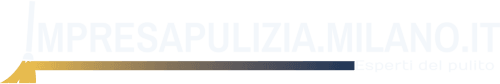 Logo impresa pulizie milano sfondo scuro