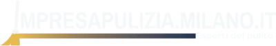 Logo impresa pulizie milano sfondo scuro