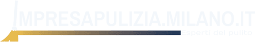 Logo impresa pulizie milano sfondo scuro